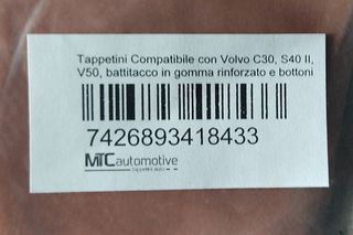Alfombrillas traseras Volvo