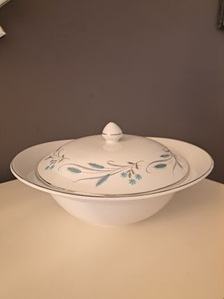 CUENCO CON TAPA PORCELANA INGLESA