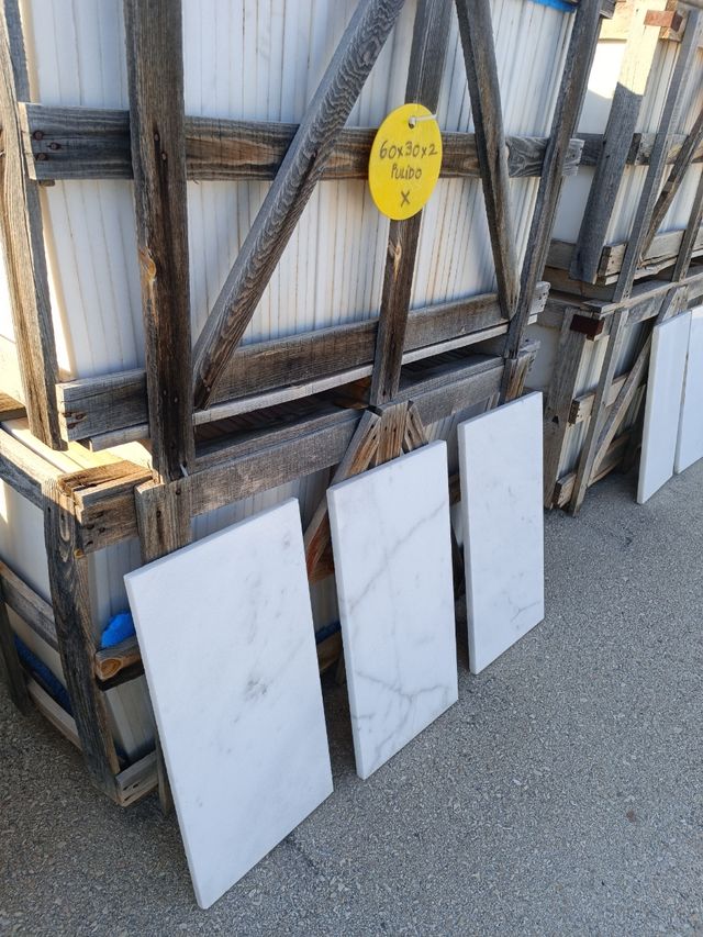 Mármol blanco Ibiza, pulido a medida