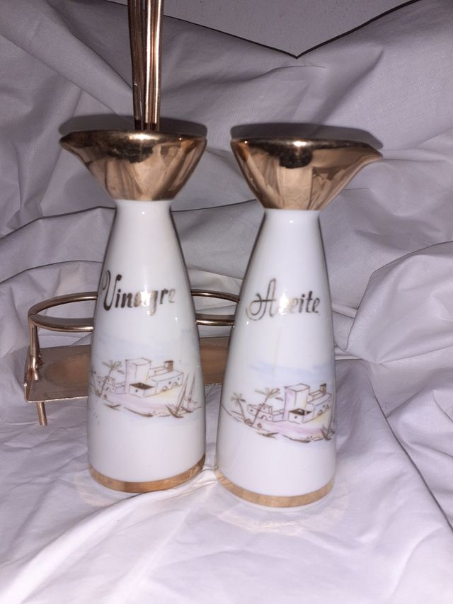 Juego aceitera vintage