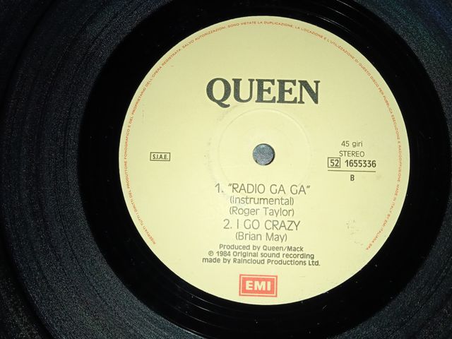Queen Radio Gaga Uk 1983 singolo 12" in vinile 1°