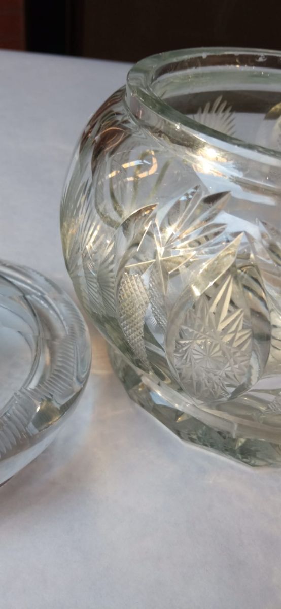 Caixa de doces de vidro