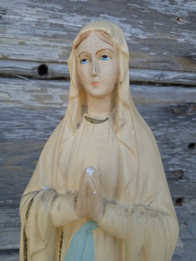 Statua diorama in gesso vintage anni 50