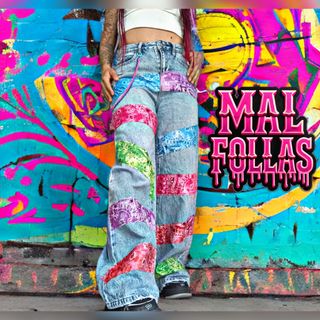 Pantalón customizado bandana
