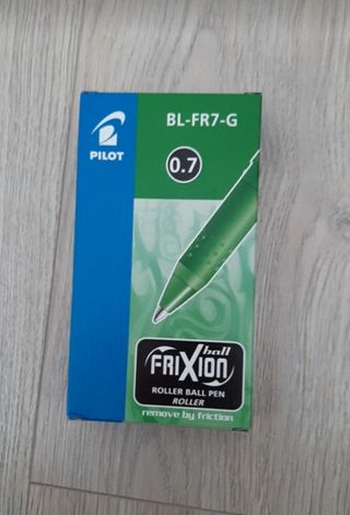 Bolígrafos pilot Frixion verde