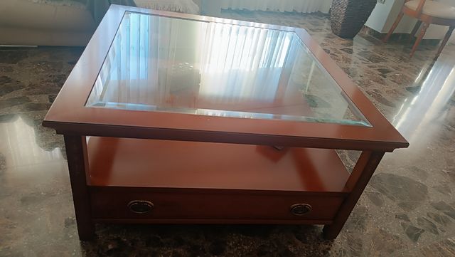 Mueble TV + mesa centro roble