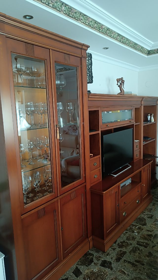 Mueble TV + mesa centro roble