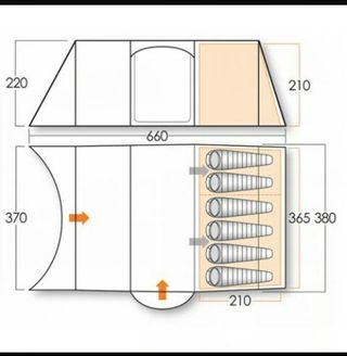TIENDA DE CAMPAÑA VANGO PANELA 600