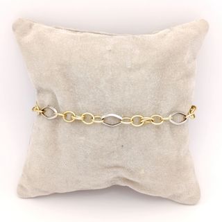Pulsera de Oro bicolor de 18k