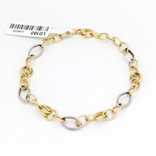Pulsera de Oro bicolor de 18k