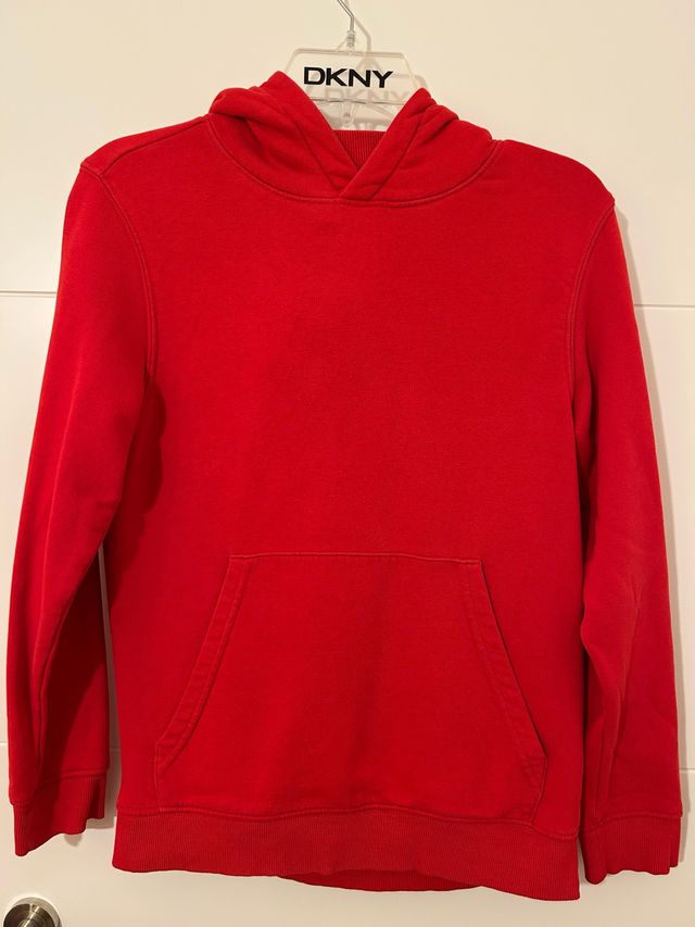Sudadera roja con capucha  talla 12/13 años