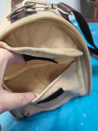 Transportín beige para perro o gato