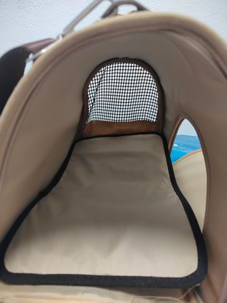 Transportín beige para perro o gato