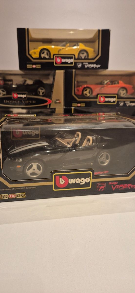 Dodge Viper rt10 1:18 Negro rayas