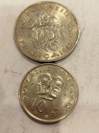 Monedas de la Polinesia Francesa 
