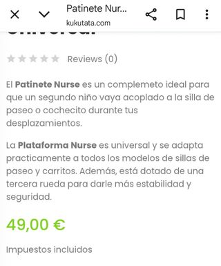 CHOLLO Patinete - patín Universal Nurse JANE
