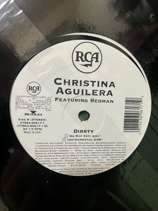 Christina Aguilera "Dirrty" disco vinile pop music