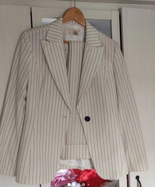 Traje chaqueta raya diplomática azul