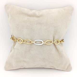 Pulsera de Oro Bicolor de 18k.