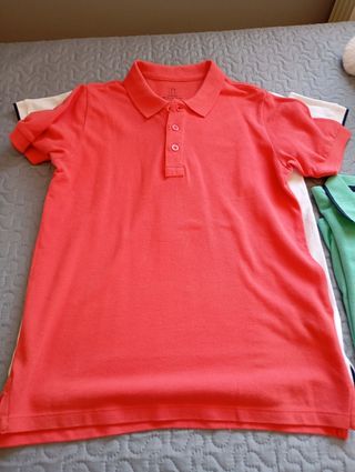 Lote 3 polos manga corta niño.talla10