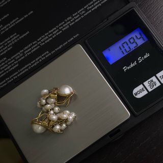 Pendientes de oro 18kt con perlas