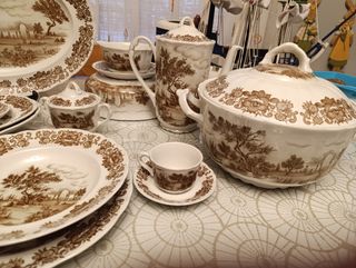 Vajilla Pontesa lla cartuja Sevilla