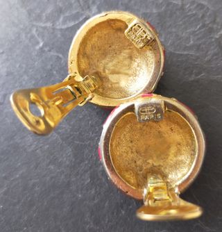 Pendientes de clip vintage Balenciaga