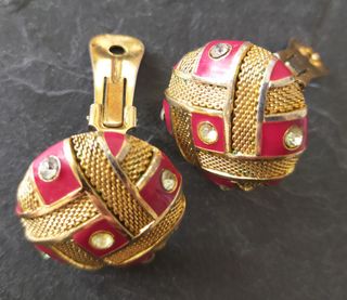 Pendientes de clip vintage Balenciaga