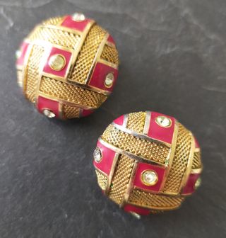 Pendientes de clip vintage Balenciaga