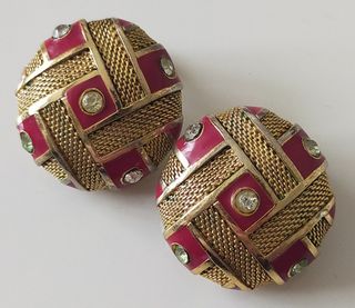 Pendientes de clip vintage Balenciaga