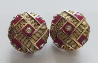 Pendientes de clip vintage Balenciaga