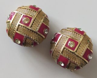 Pendientes de clip vintage Balenciaga