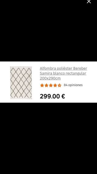 Alfombra bereber 200x290cm