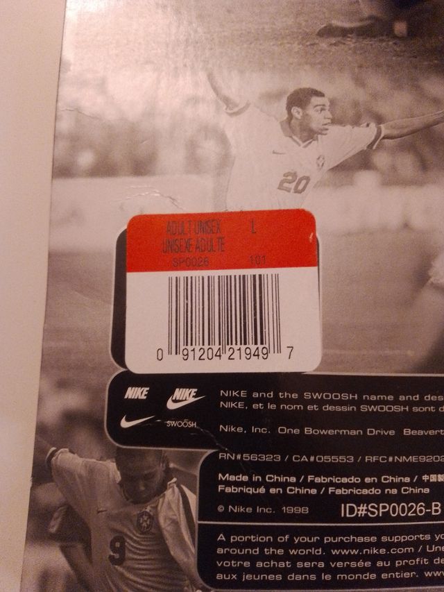 Espinillera fútbol Nike talla L-G