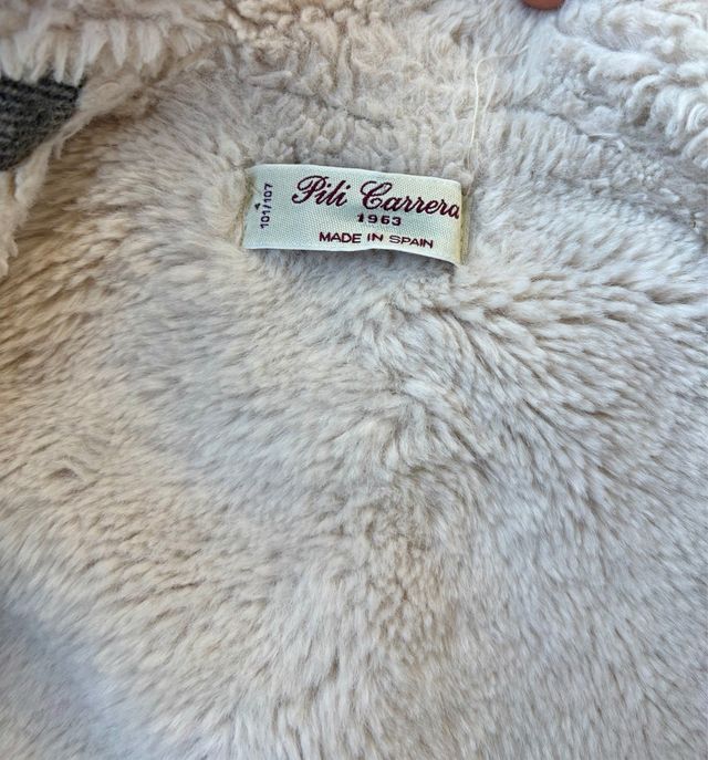 Abrigo lana y borreguito Pili Carrera 4 años