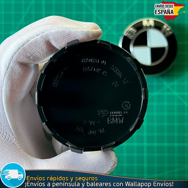 X2 Tapas Cubiertas Centrales llantas Moto BMW 56mm