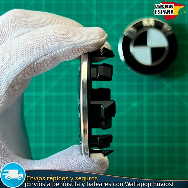 X2 Tapas Cubiertas Centrales llantas Moto BMW 56mm