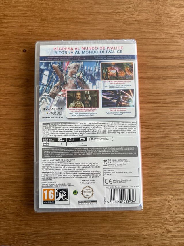 Final Fantasy XII Switch precintado
