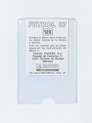 GORDILLO 123 FUTBOL 87 PANINI SIN PEGAR