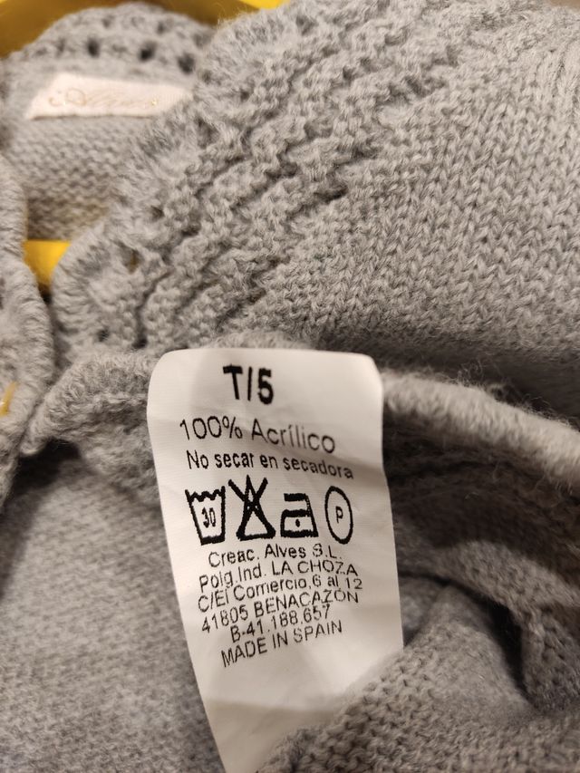 Chaqueta punto niña