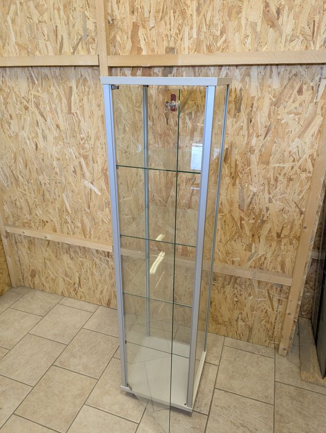 Vetrina nuova cristallo anta battente e serratura