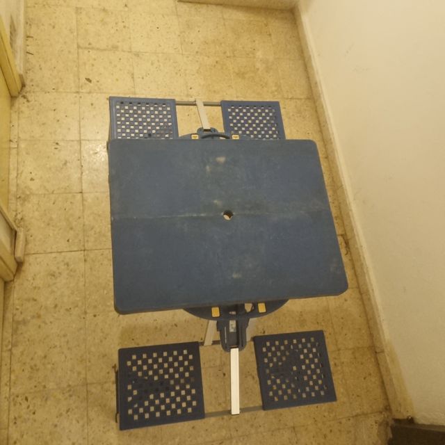 Mesa con sillas plegable camping