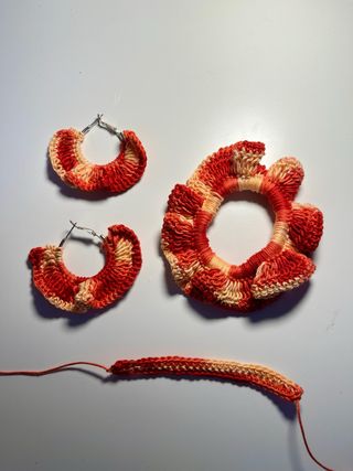 Conjunto accesorios crochet