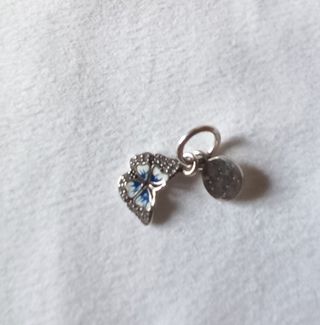 Charm plata mariposa