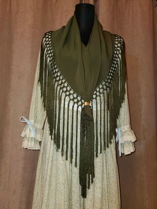 Traje de flamenca flores liberty