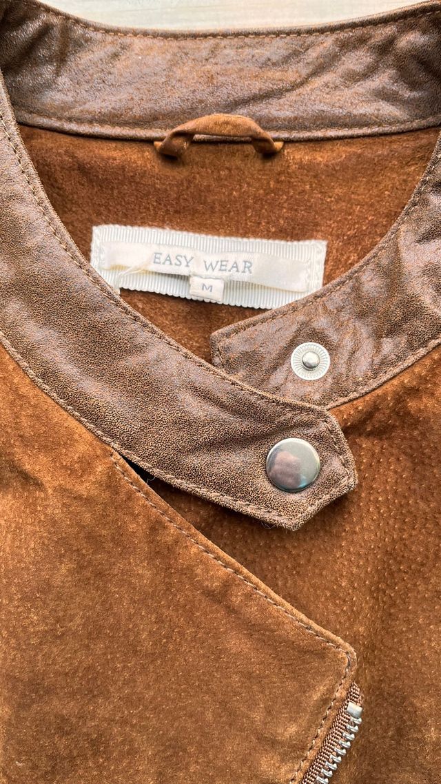 Chaquera piel marrón