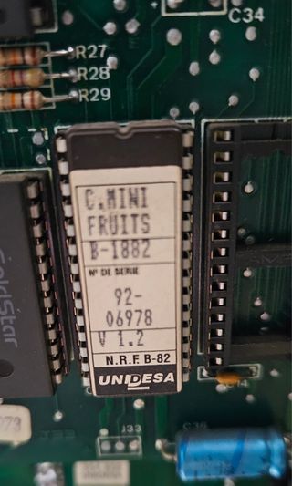 Maquinas Tragaperras grabacion memorias Ram.