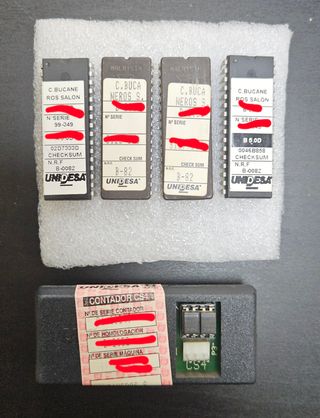 Maquinas Tragaperras grabacion memorias Ram.