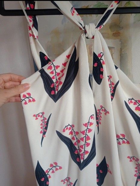 Mono blanco flores. Zara