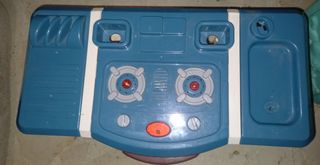 Conjunto de cocinita de juguetes.